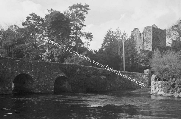 ABBEY FROM RIVER AT ABBEY BRIDGE